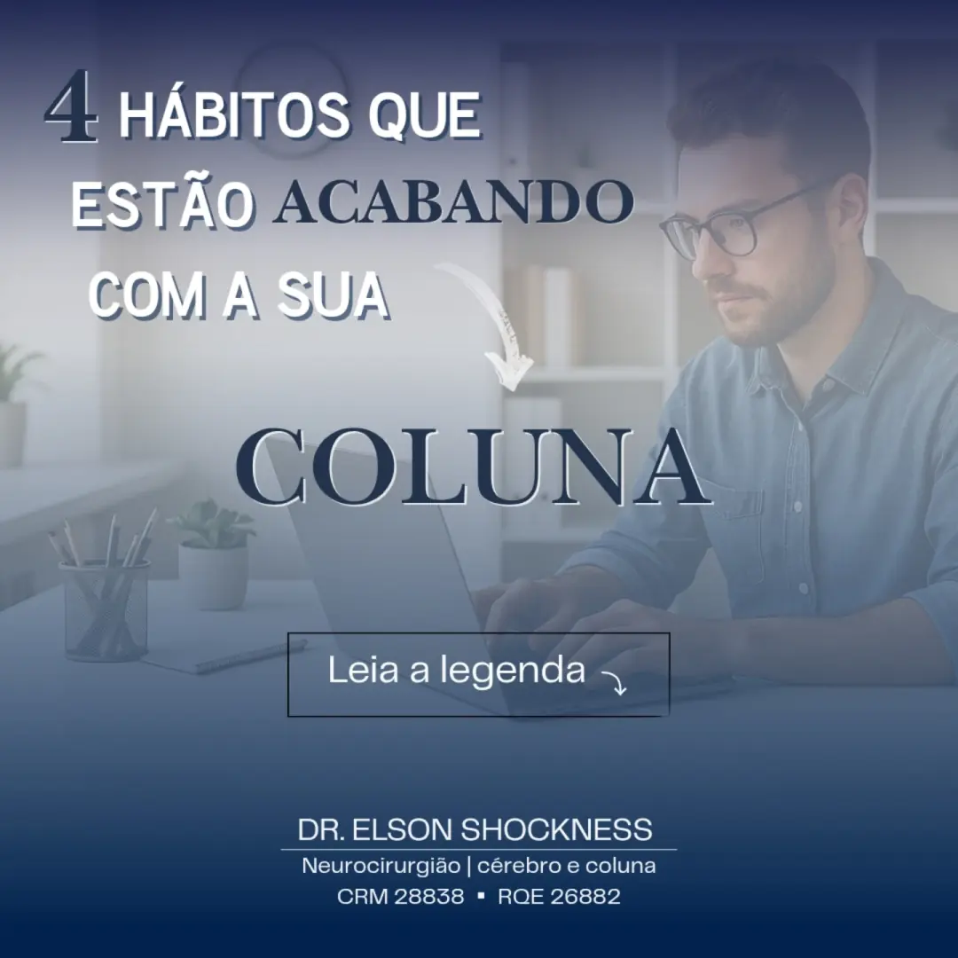 A saúde da sua coluna depende das suas escolhas diárias. Evite estes hábitos para prevenir dores e problemas futuros:…