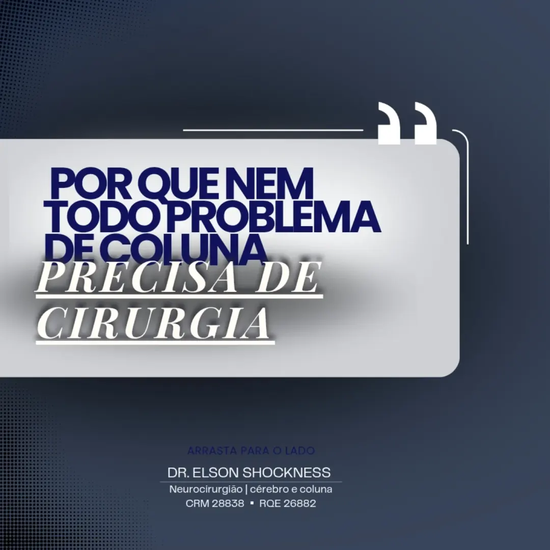 Existe muito medo quando o assunto é coluna, mas a realidade é que a maioria dos casos não precisa de cirurgia. Tudo… (imagem 1 de 2)